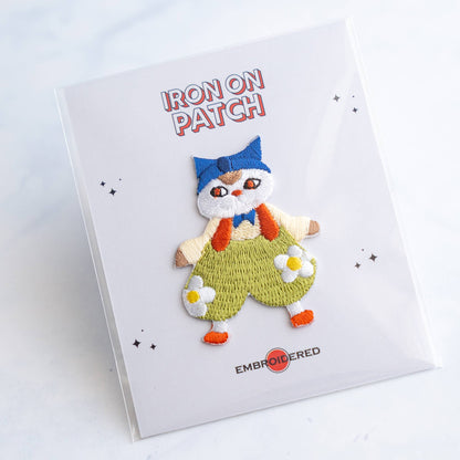 Cute Cat character Patches - Iron on Patch: 1