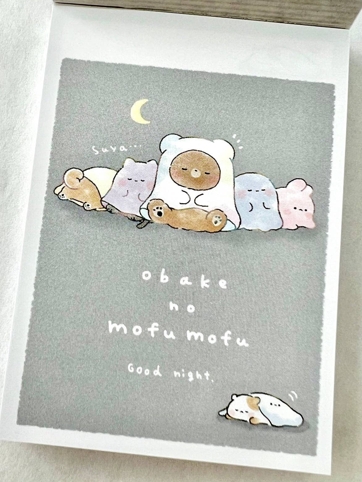 212234 Animal obake no mofu mofu Mini Notepad-10