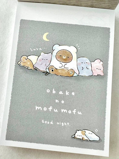212234 Animal obake no mofu mofu Mini Notepad-10