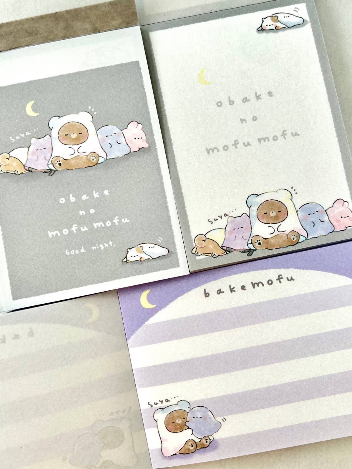 212234 Animal obake no mofu mofu Mini Notepad-10