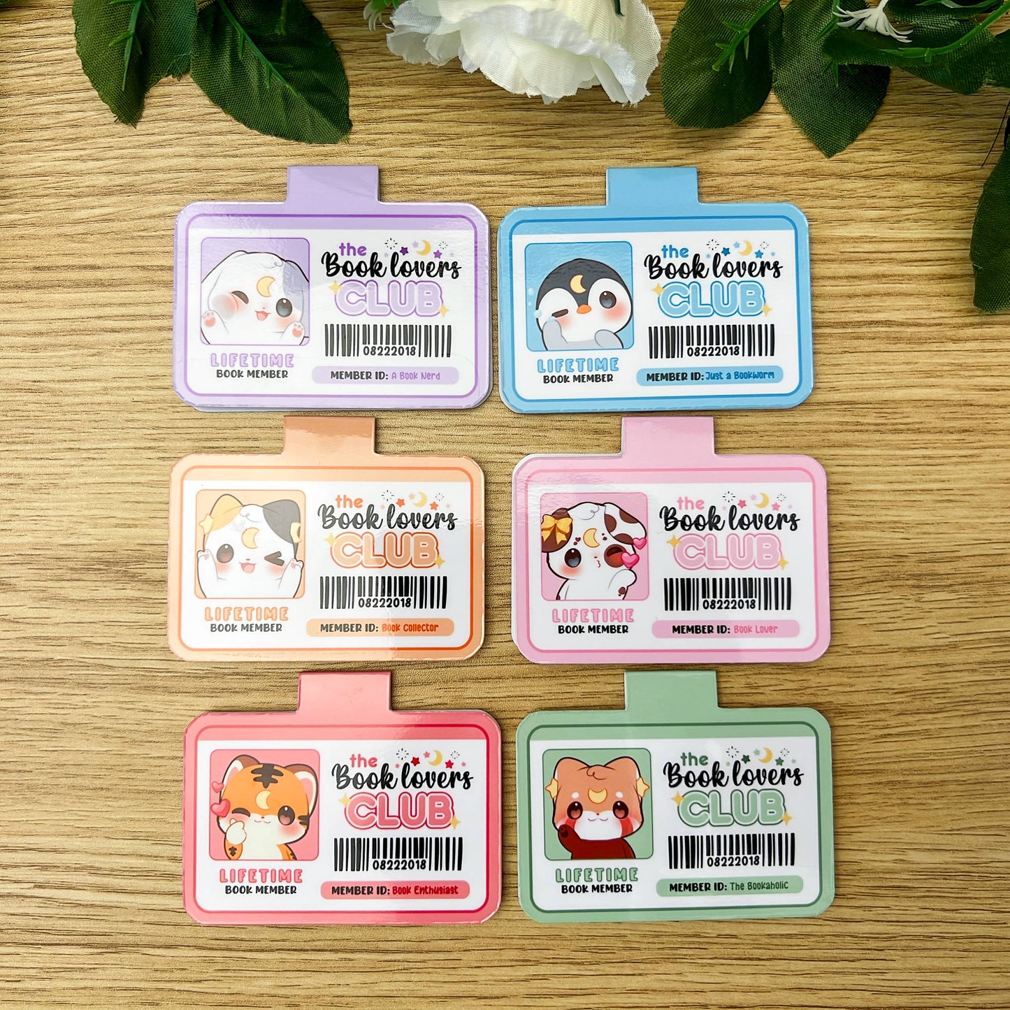 Book Lovers Club Friends Magnetic Bookmark: B4: Book Enthusiast - Nacho