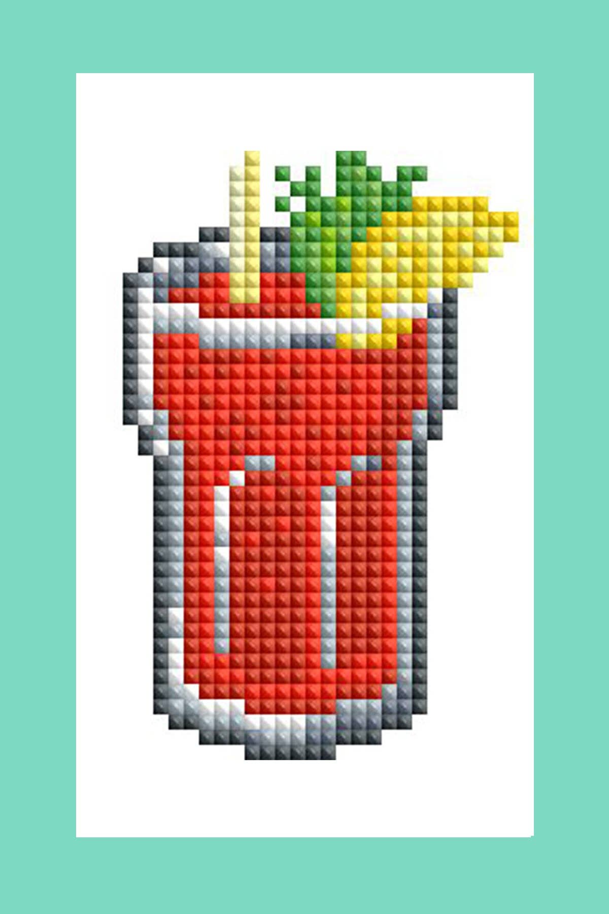 Mini Dazzles™ - Cocktails: Square With 19 Colors Including 1 AB and 18 Fairy Dust Diamonds / 3,760 / 4" x 6" (10.2cm x 15.2cm)