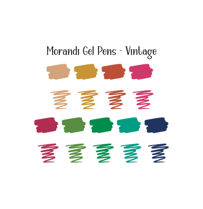 Morandi Gel Pens - 4 Color Options or Bundle: Sweet