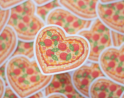 Heart Pizza Sticker