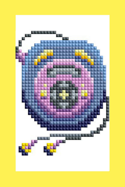 Mini Dazzles™ - 90s: Square With 25 Colors Including 1 AB and 1 Electro Diamond and 1 Iridescent Diamond and 1 Frosted Diamond and 21 Fairy Dust Diamonds / 4,629 / 4" x 6" (10.2cm x 15.2cm)