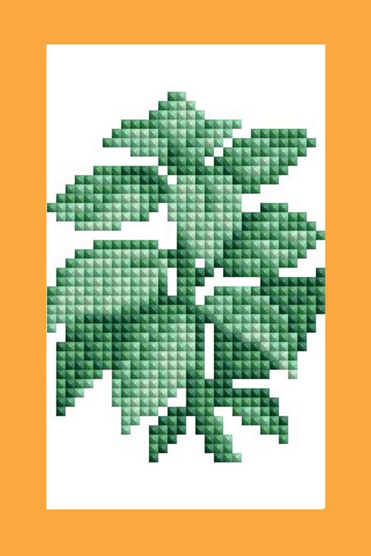 Mini Dazzles™ - Herbs & Medicinal Plants: Square With 15 Colors Including 15 Fairy Dust Diamonds / 3,670 / 4" x 6" (10.2cm x 15.2cm)