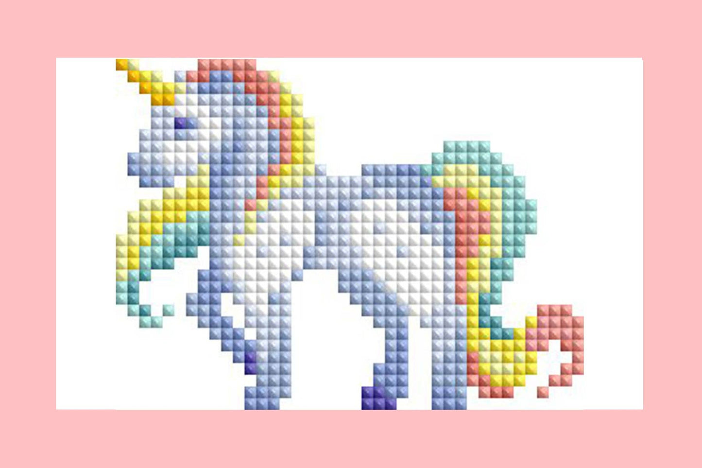 Mini Dazzles™ - Magical Ponies: Square With 18 Colors Including 2 ABs and 16 Fairy Dust Diamonds / 4,079 / 4" x 6" (10.2cm x 15.2cm)