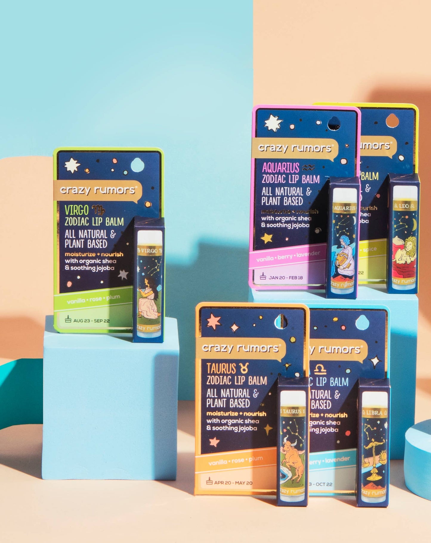 Zodiac Lip Balm: Hang Card Gift Box - Full Set