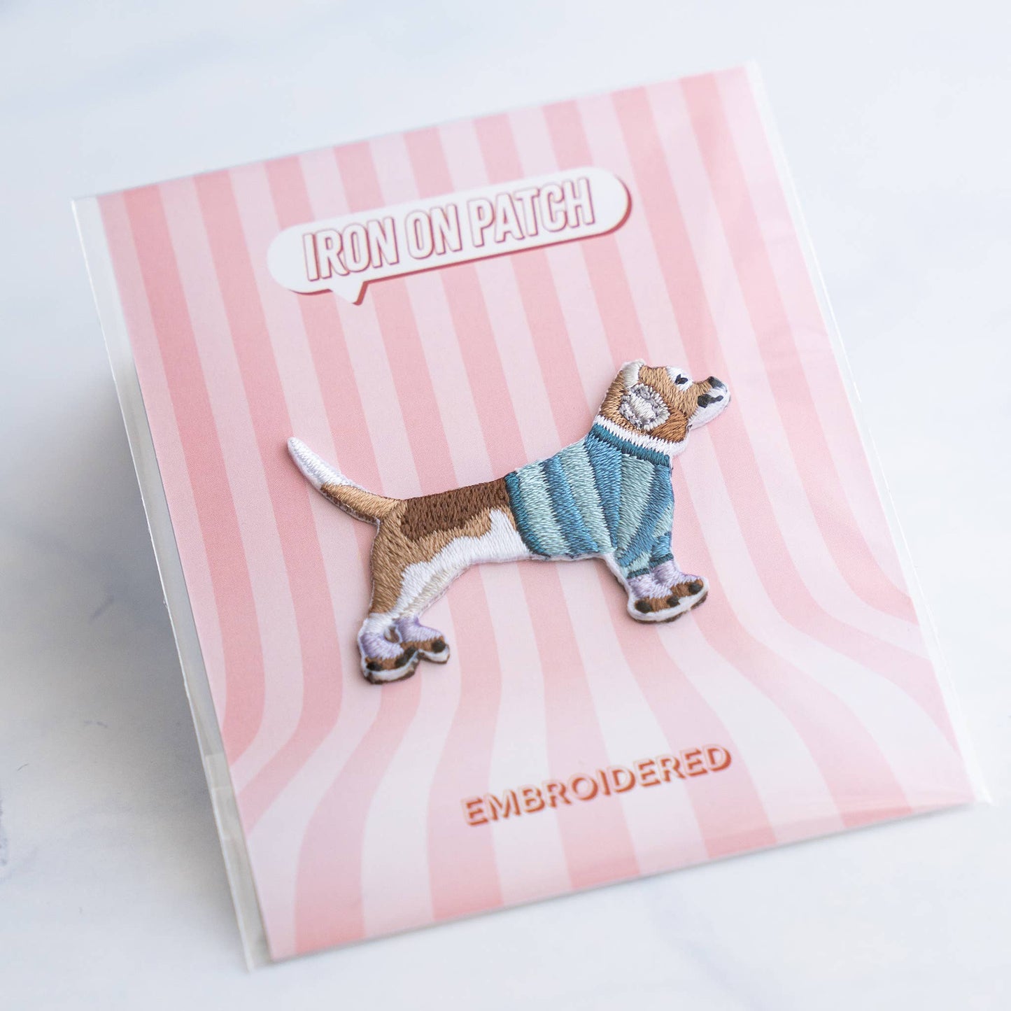 Dog Patches - Iron on Patch : Coffee connoisseur