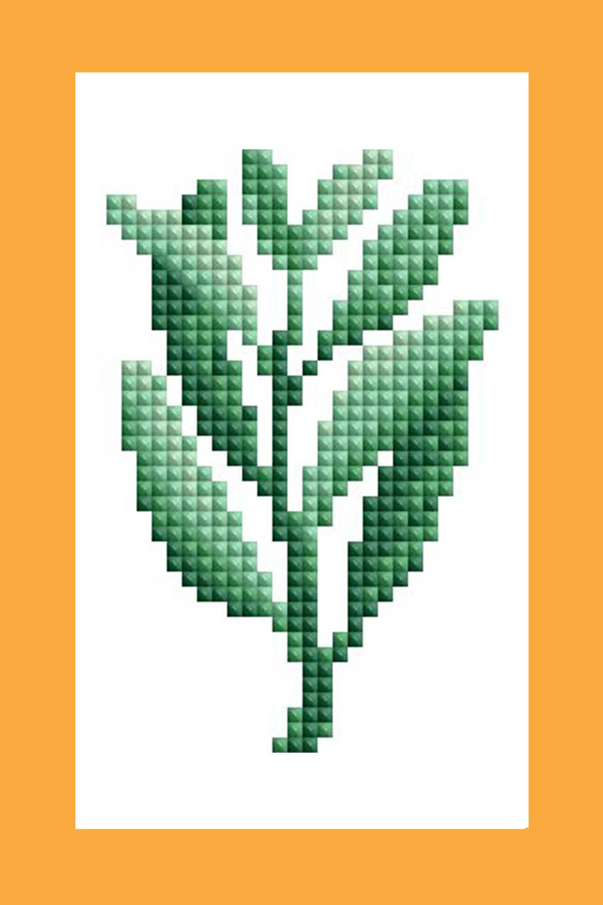 Mini Dazzles™ - Herbs & Medicinal Plants: Square With 15 Colors Including 15 Fairy Dust Diamonds / 3,670 / 4" x 6" (10.2cm x 15.2cm)