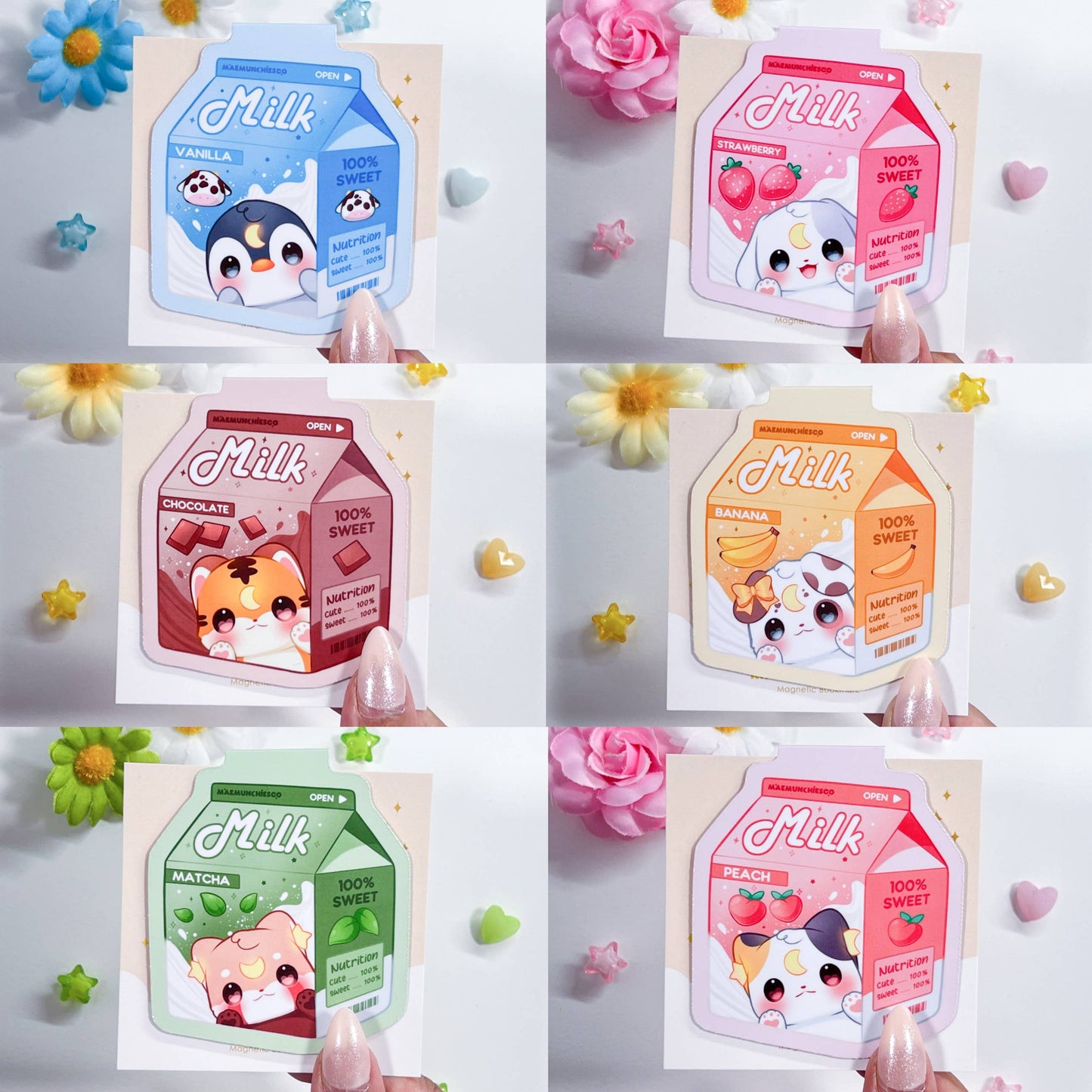 Milk Magnetic Bookmark: B4: Banana Milk