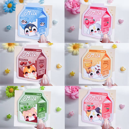 Milk Magnetic Bookmark: B4: Banana Milk