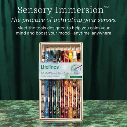 Rub & Sniff Scented Colored Pencils - 10-pk - Winter Edition