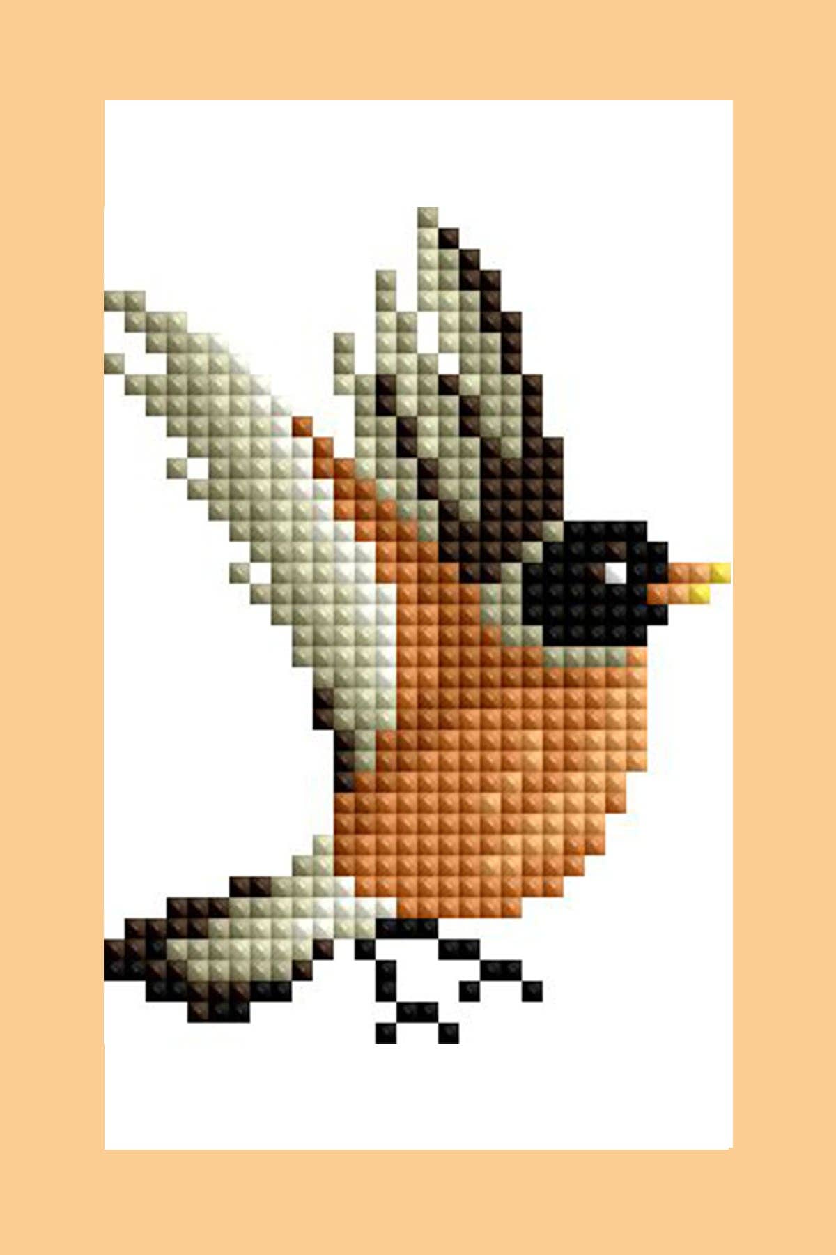 Mini Dazzles™ - Birds: Square With 17 Colors Including 1 AB and 16 Fairy Dust Diamonds / 2,947 / 4" x 6" (10.2cm x 15.2cm)