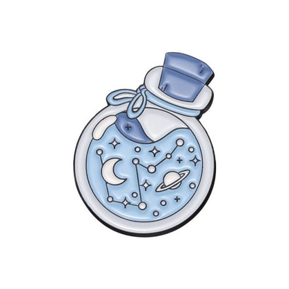 Pinori - Whimsical Potion Planet Enamel Pin: Purple