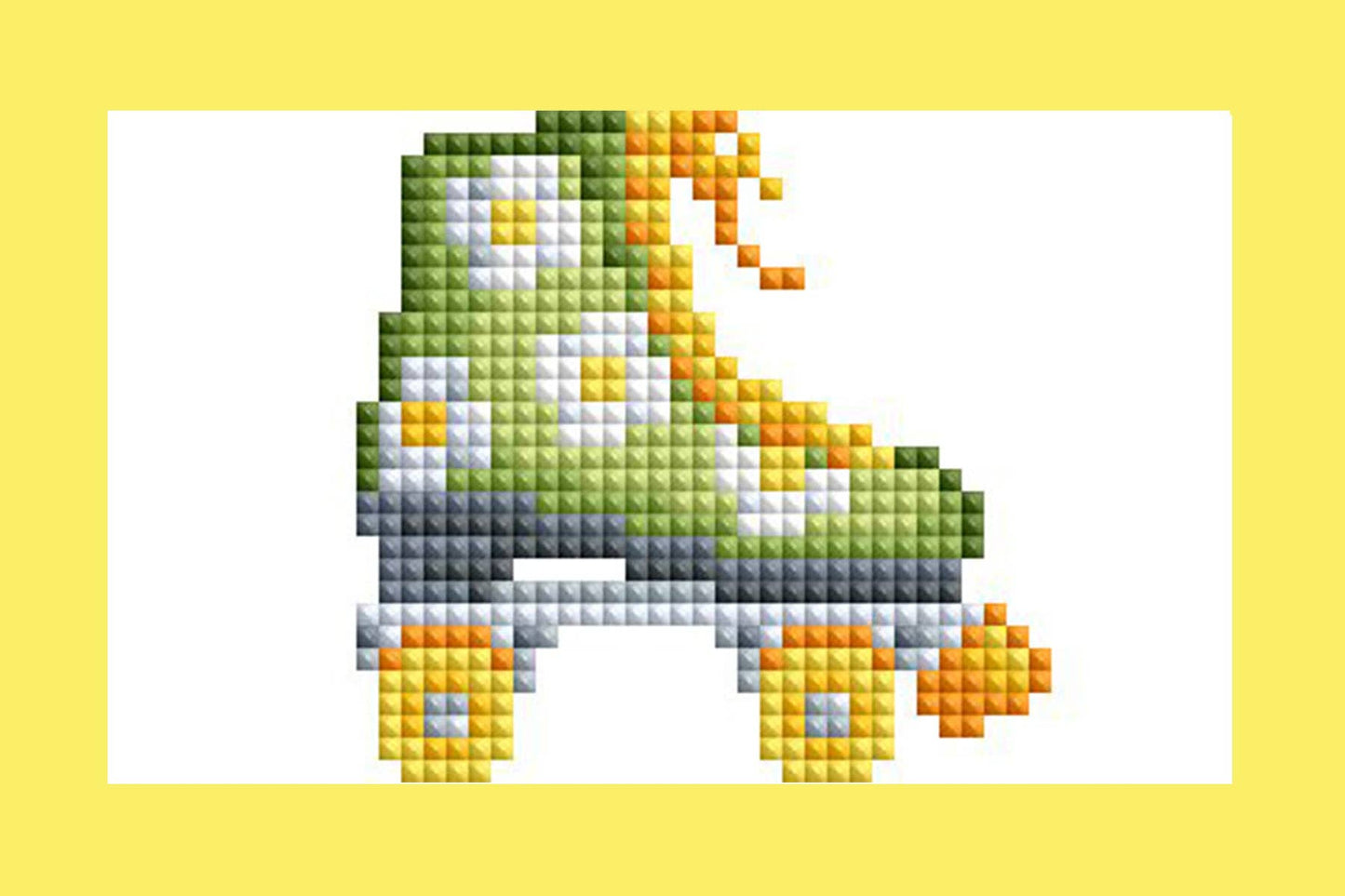 Mini Dazzles™ - Roller Skates: Square With 19 Colors Including 1 AB and 18 Fairy Dust Diamonds / 3,555 / 4" x 6" (10.2cm x 15.2cm)