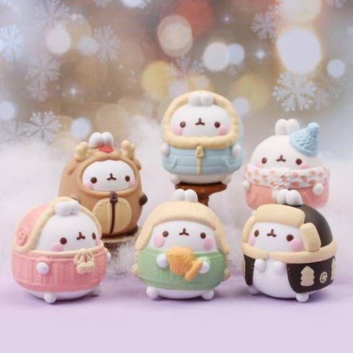 Molang Winter Special Blind Box Random Figure CollectibleToy