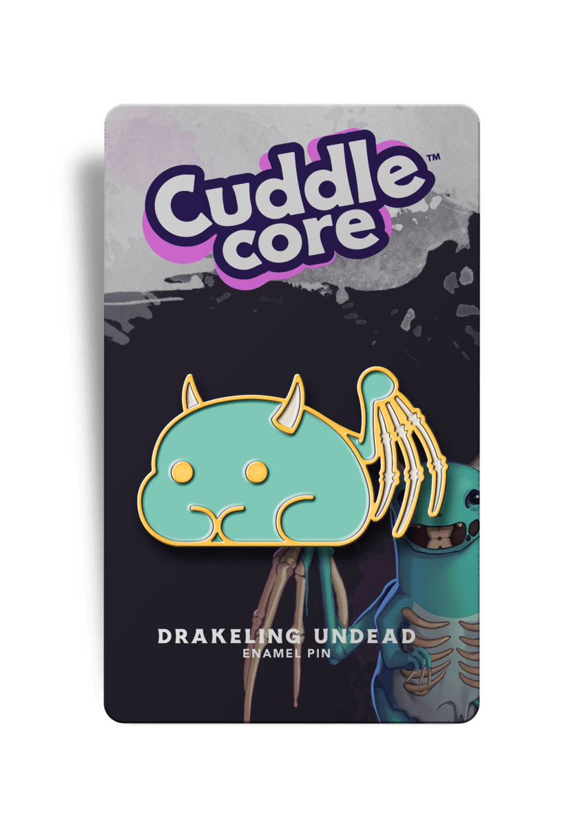 Bones the Undead Drakeling Enamel Pin