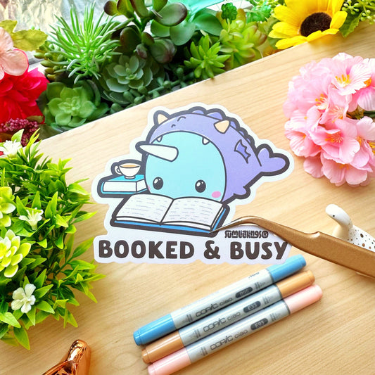 Vinyl Sticker - Booked & Busy