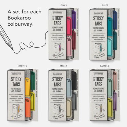 Bookaroo Sticky Tabs: Mono