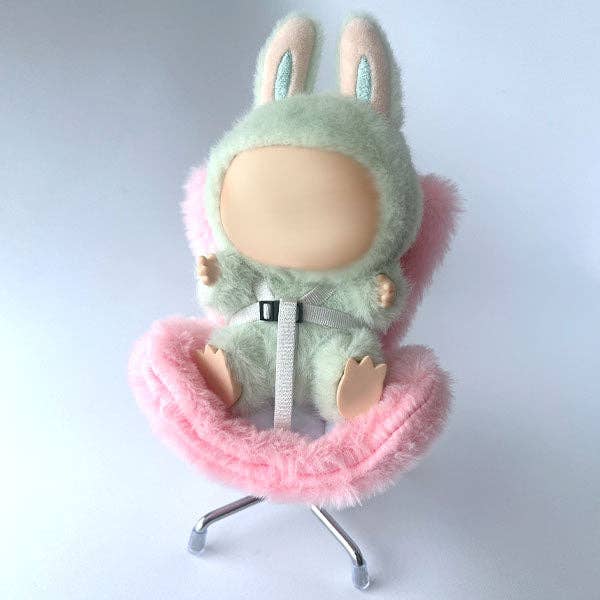 Mini Car Seat For Plush Dolls (1pc) Multiple Colors - Petite Threads: Blue